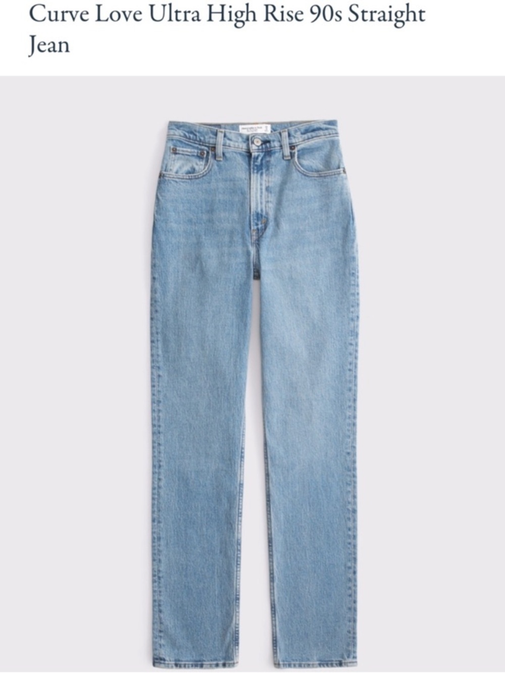 Abercrombie & Fitch The 90s Straight Ultra High Rise Jeans - Curve Love